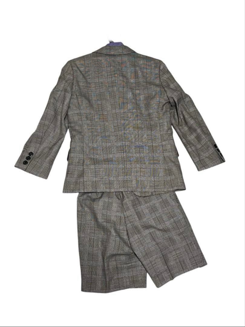 卒園式　入学式　ポールスミス グレー チェック柄 スーツセット