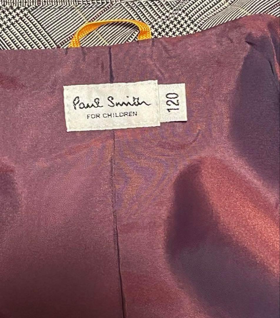 卒園式　入学式　ポールスミス グレー チェック柄 スーツセット