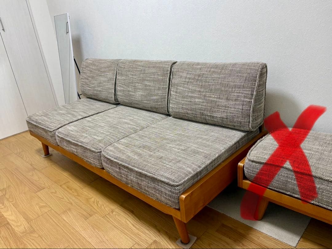 unico ALBERO 3人掛けソファ【オットマンはつきません】