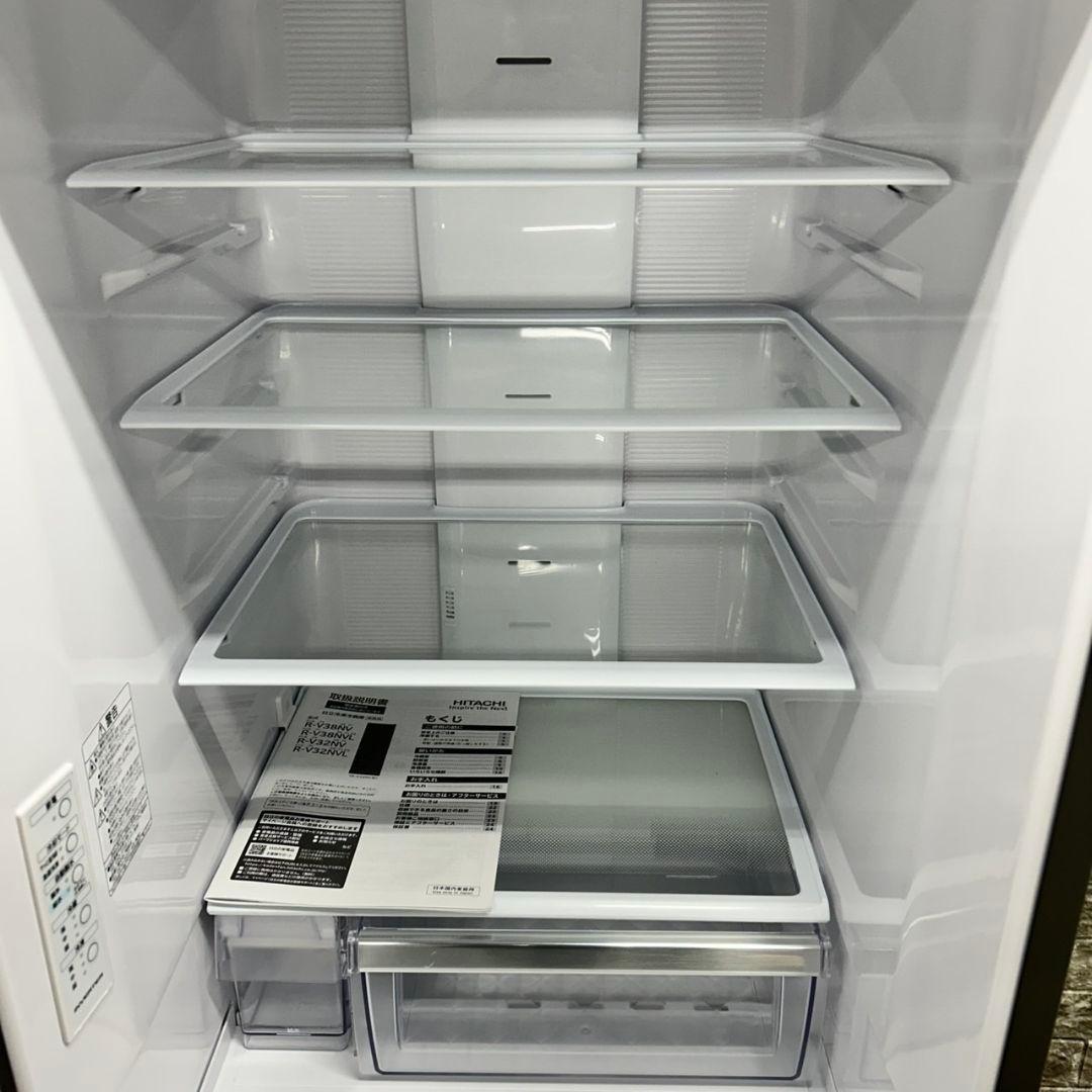 734 冷蔵庫　大型　300L強　左開き　自動製氷機付き　極美品　保証込　家庭用