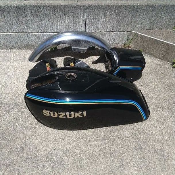 gs400 , タンク　当時物、希少オリジナルカラー