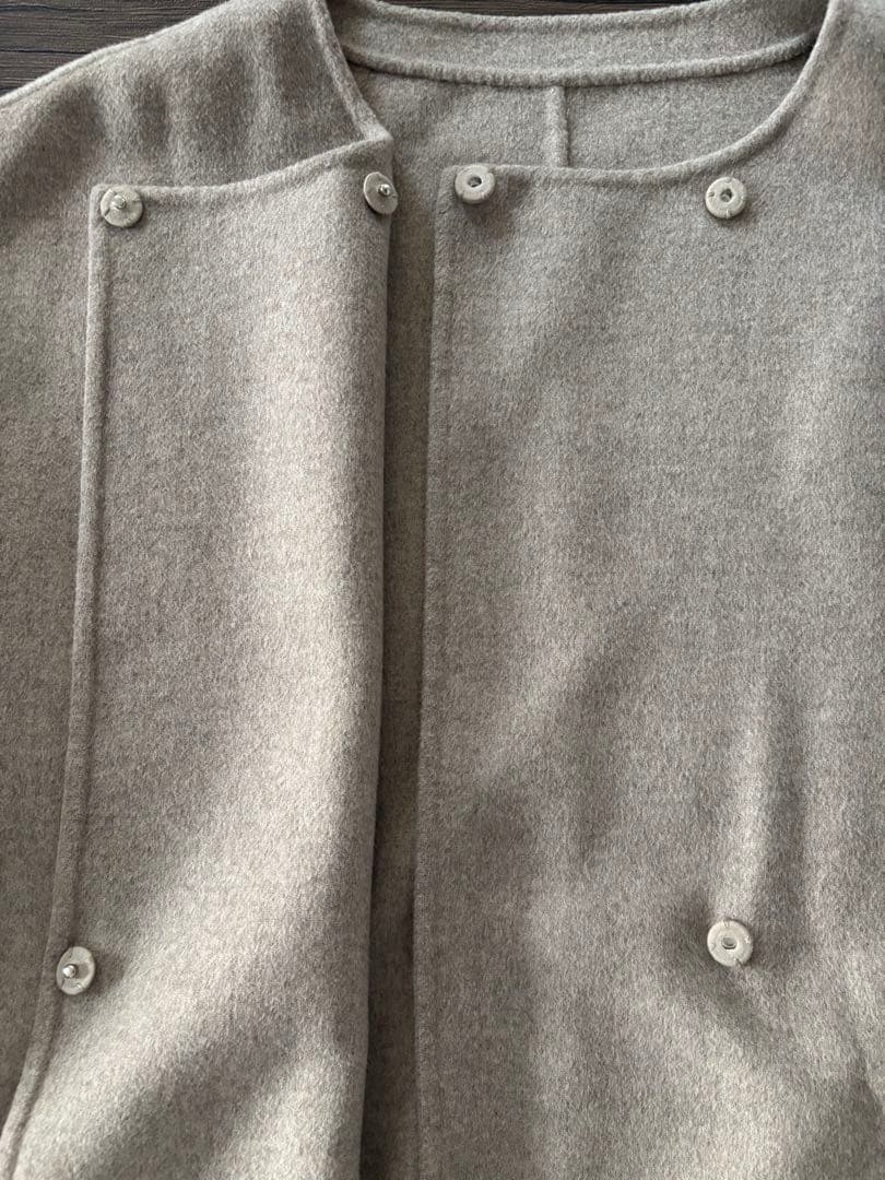 SLOBE IENA／HAMILTONダブルフェイスウールショートコクーンコート