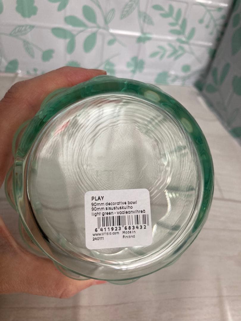 イッタラ プレイ デコレーティブ ボウル 90mm ライトグリーン