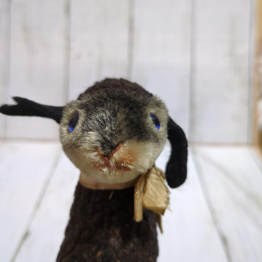 ヴィンテージ シュタイフ ペルシャラムのSwaple 黒羊 Steiff ドイツ