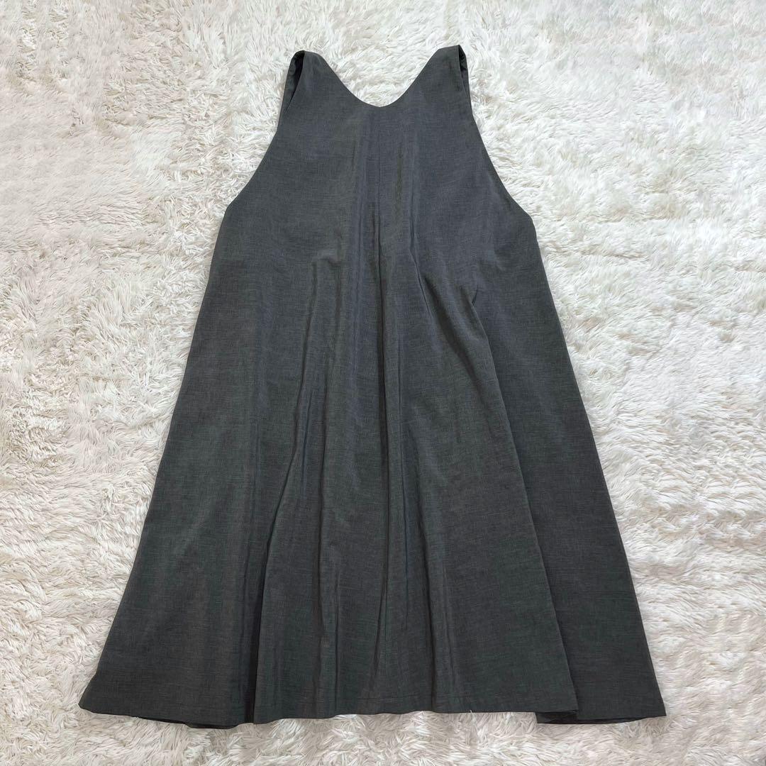 NO CONTROL AIR ジャンパースカート グレー ロングワンピース