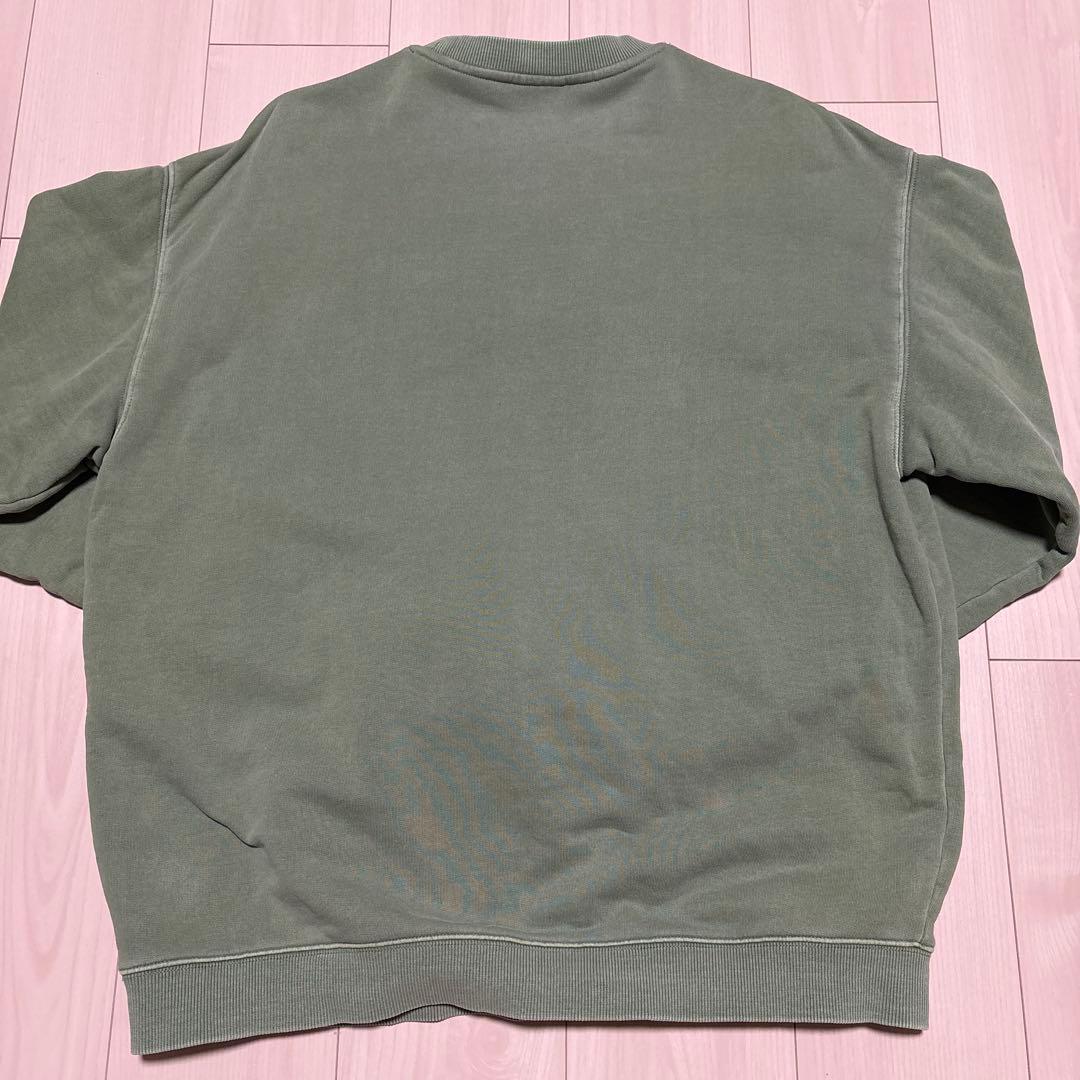 KITH ボックスロゴクルーネック Lサイズ　ライトグリーン