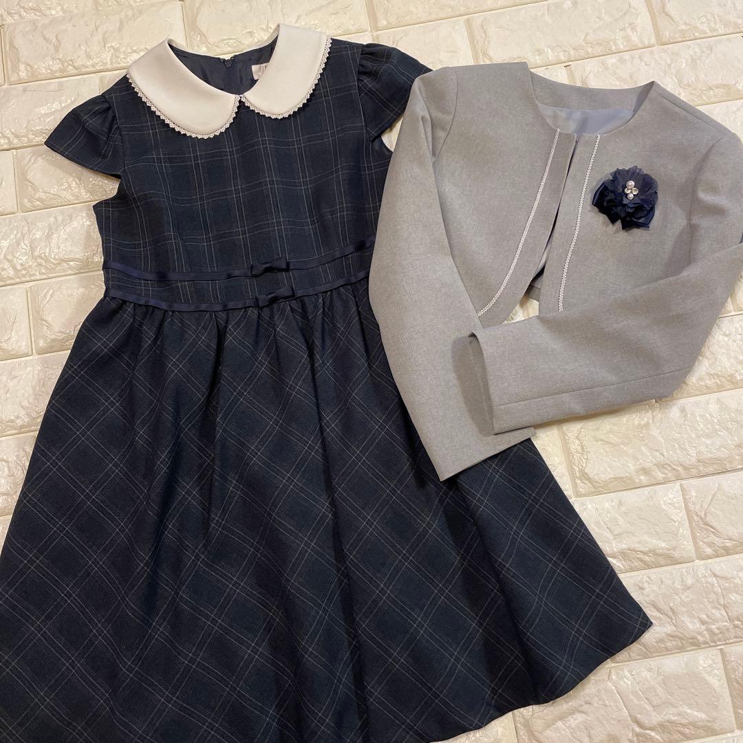 【ELLE】エルアンノワール 卒園式　入学式 女の子 フォーマル 130センチ