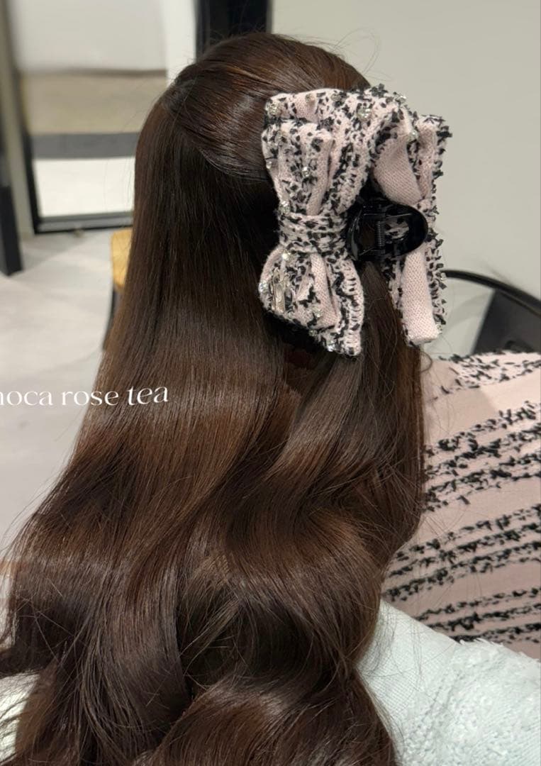 ルミニョン　ヘアクリップ【ピンク×ブラック】