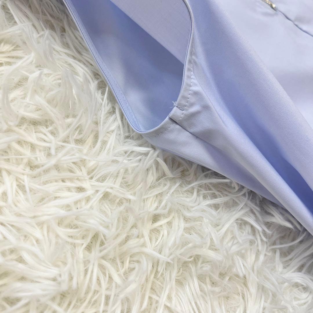 美品♡liten リテン レイヤードフリルブラウス ヒヤシンス