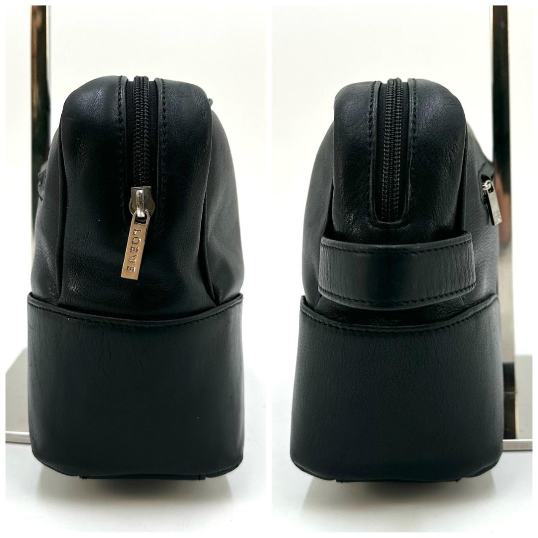 LOEWE ロエベ アナグラム型押し クラッチバッグ セカンドバッグ ブラック