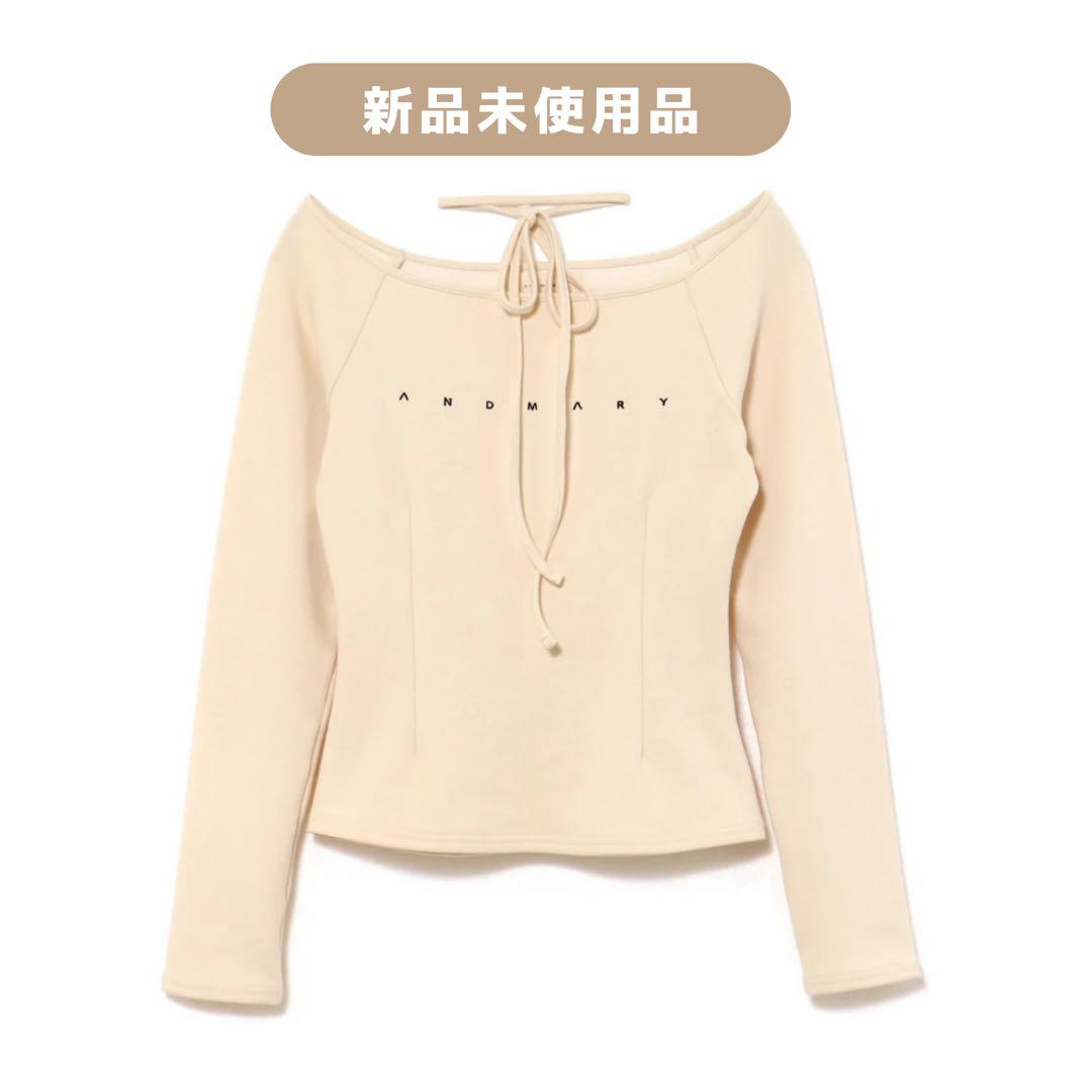 Mary logo choker tops 【andmary】