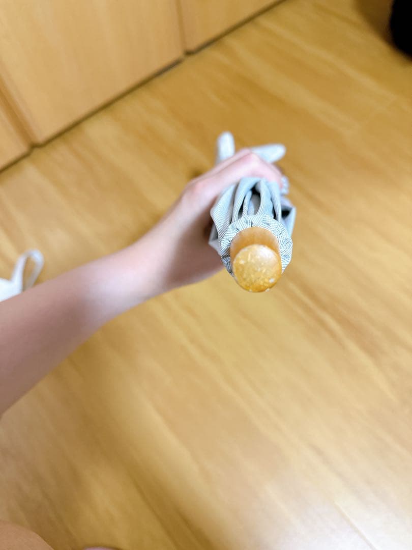 サンバリア100 2段折 コンビmoku グレー 日傘 折りたたみ傘