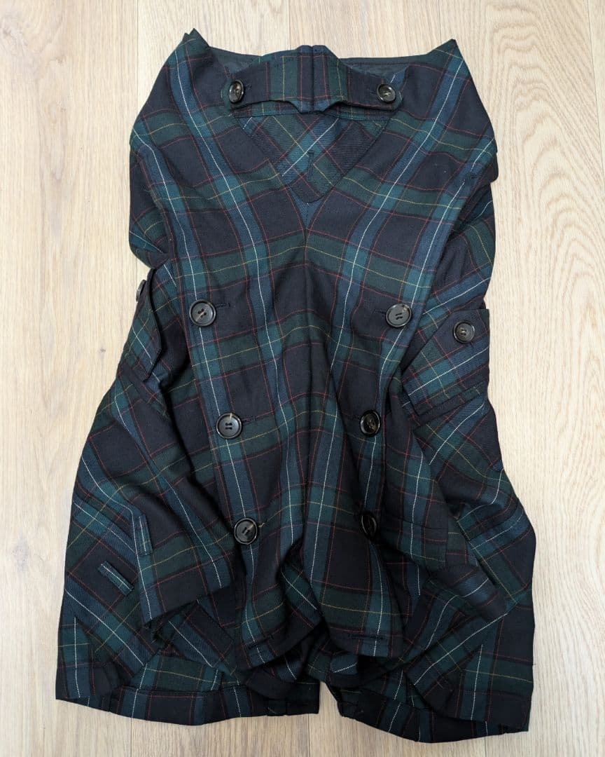ジュンヤ コム・デ・ギャルソン／グリーンチェックペンギンパンツ
