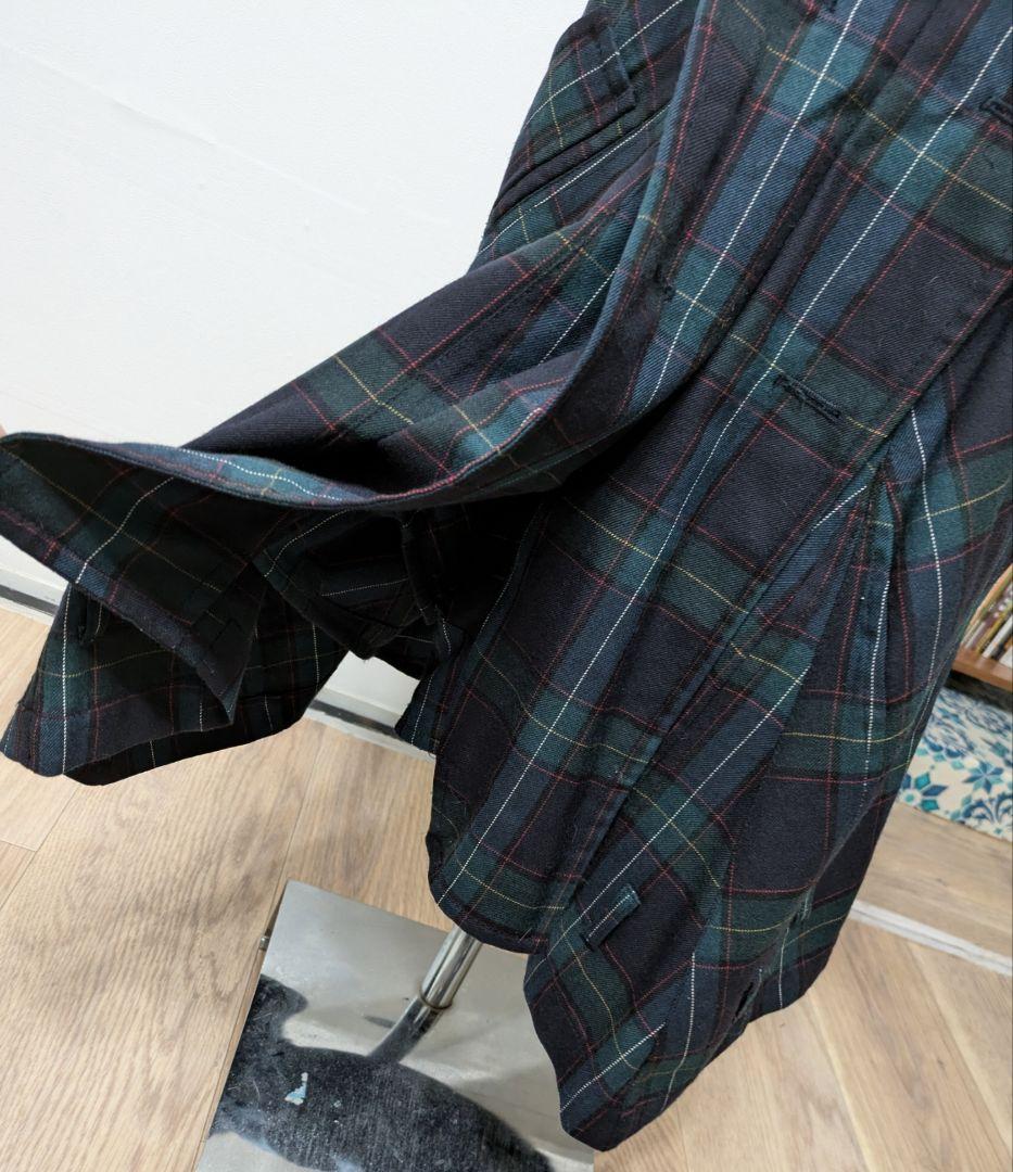 ジュンヤ コム・デ・ギャルソン／グリーンチェックペンギンパンツ