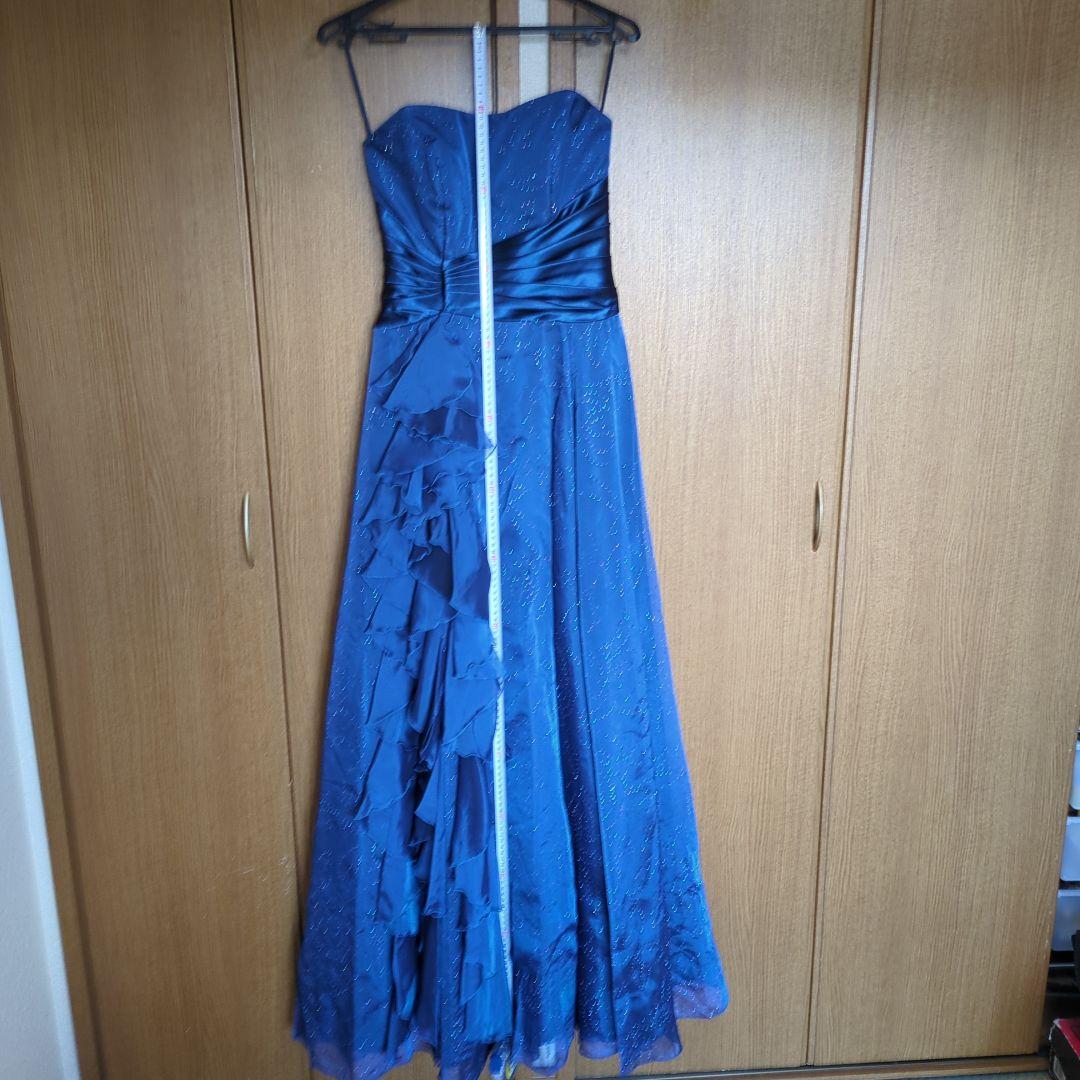 AIMER＊　ロングドレス　ブルー　ラメ　9号