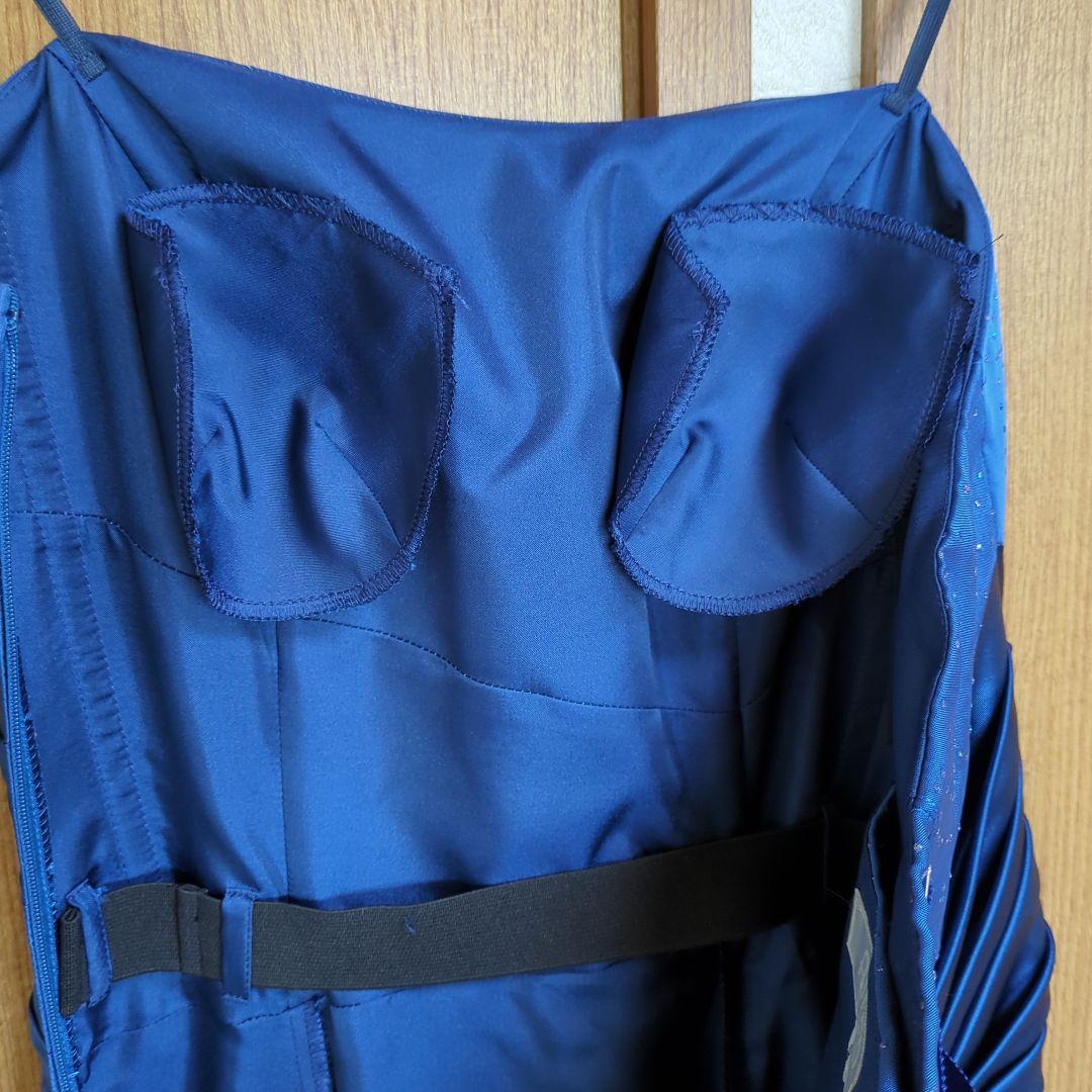 AIMER＊　ロングドレス　ブルー　ラメ　9号