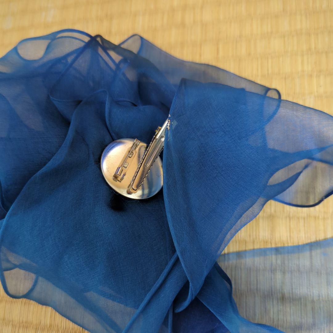 AIMER＊　ロングドレス　ブルー　ラメ　9号