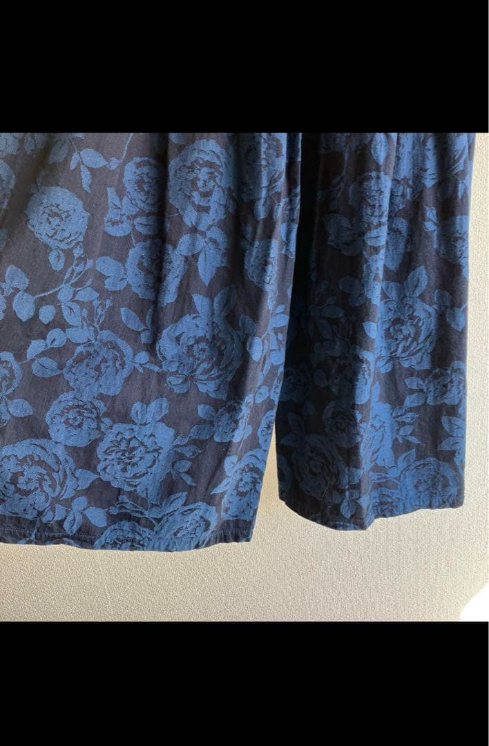 【美品】plantation bizenフラワーJQ ワイドパンツ