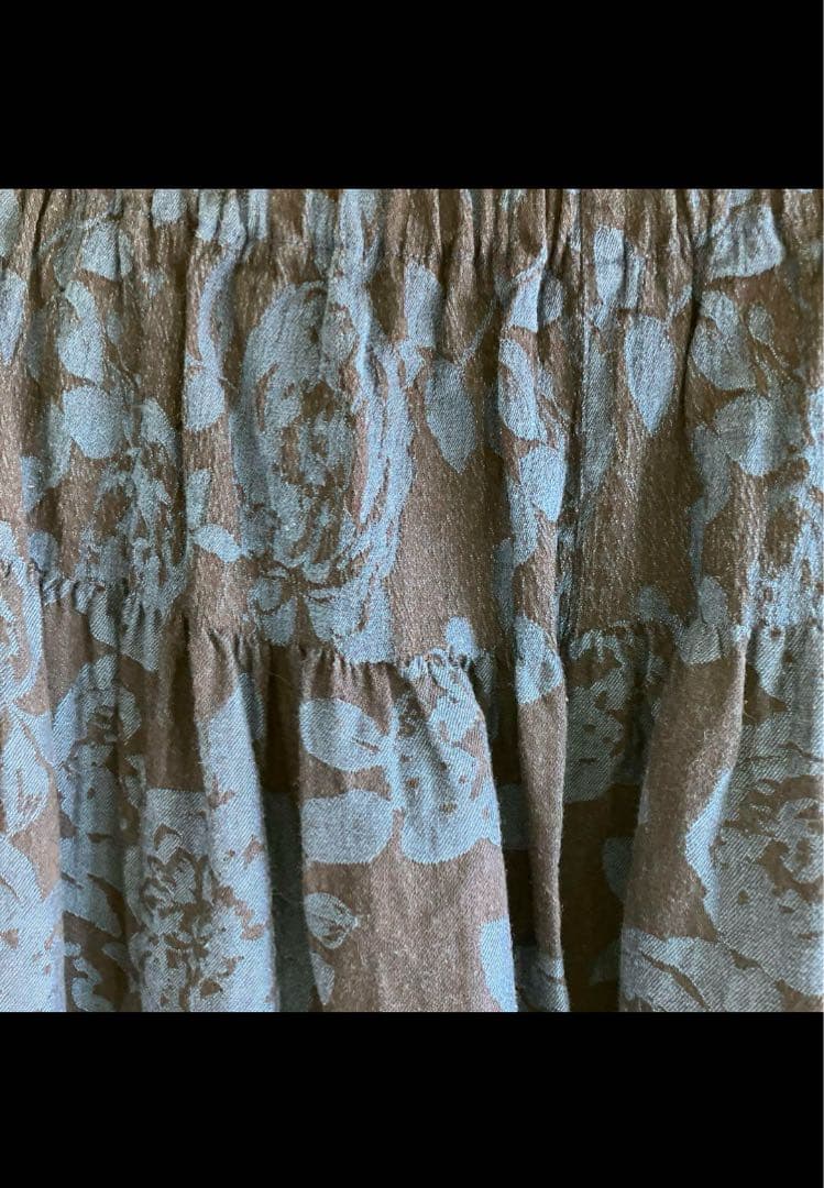 【美品】plantation bizenフラワーJQ ワイドパンツ