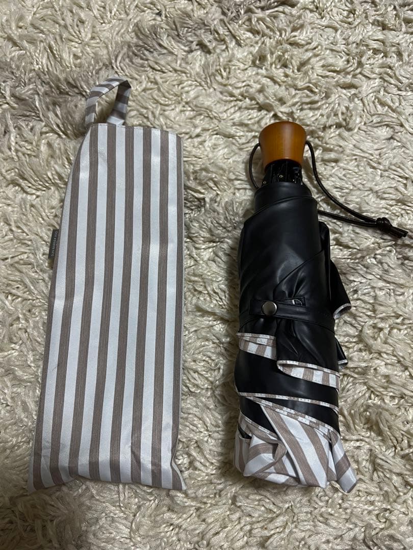 SUN BARRIER 100 折りたたみ傘 ストライプ