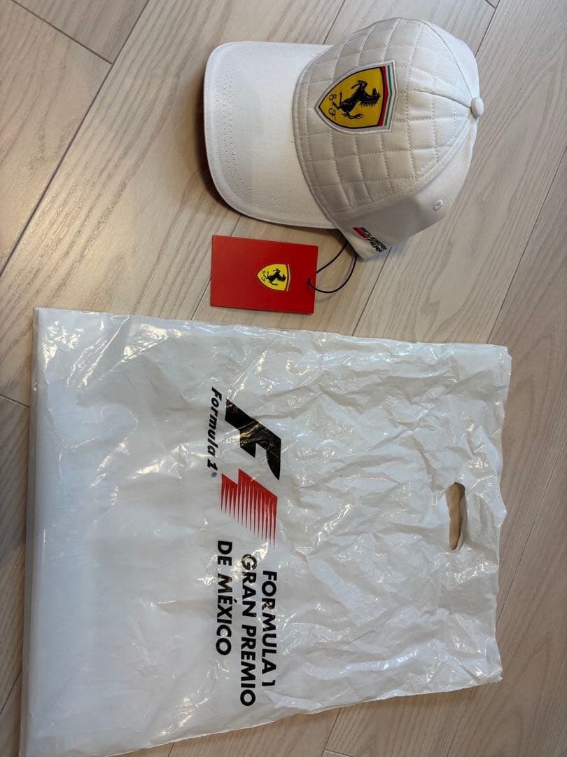 【新品未使用】フェラーリ F1 キャップ 2016年メキシコグランプリ（白）