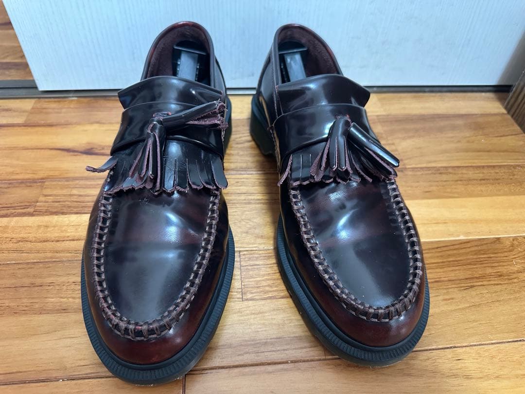 ADRIAN タッセルローファー チェリーレッド