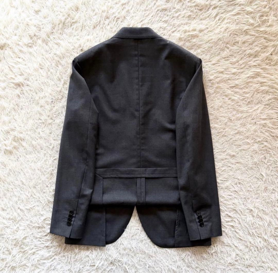 極美品　Lardini ラルディーニ　スリーピース　グレー　ウール　サイズ46