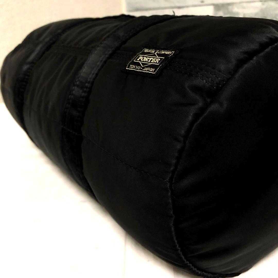 極美品✨希少 ポーター タンカー ダッフル ミニボストンバッグLドラム ブラック