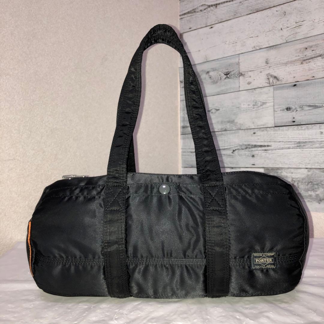 極美品✨希少 ポーター タンカー ダッフル ミニボストンバッグLドラム ブラック