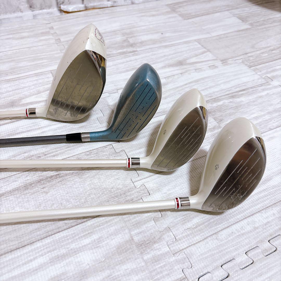 左利き ルーズベルトテディベア ゴルフクラブ レディースセット 12本 レフティ