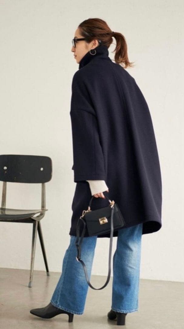 美品　フレームワーク　ダブルフェイスロングPコート