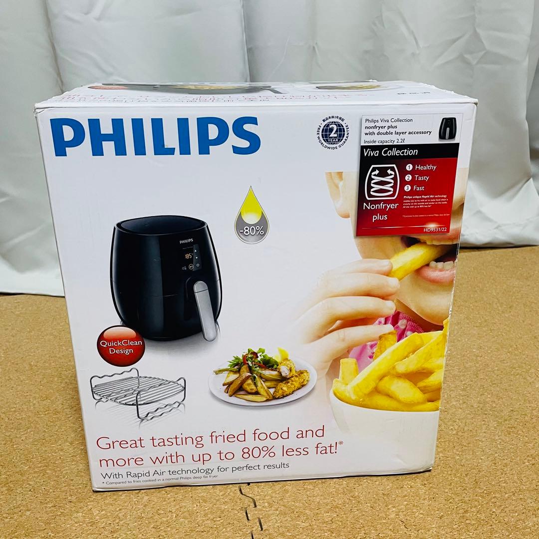 未使用 PHILIPS フィリップス ノンフライヤープラス ダブルレイヤーセット