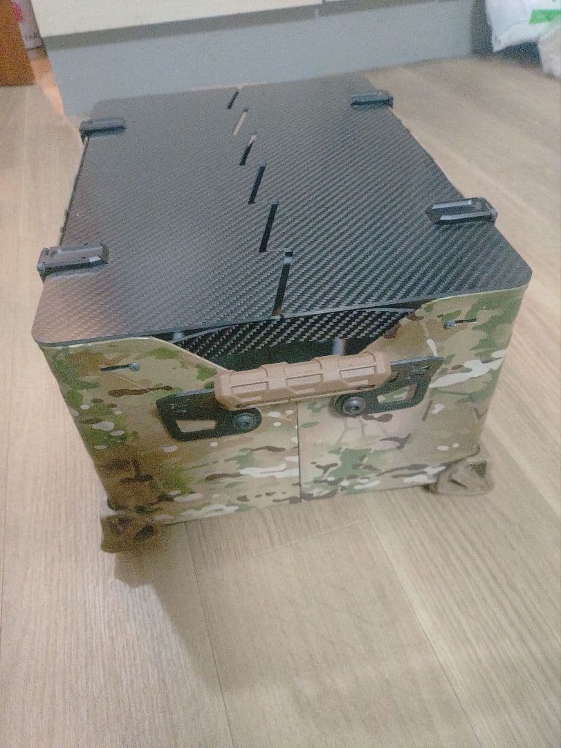 スノーピーク　シェルフコンテナ25 カスタム　 マルチカム　クラックトップ