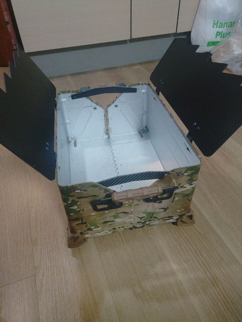 スノーピーク　シェルフコンテナ25 カスタム　 マルチカム　クラックトップ