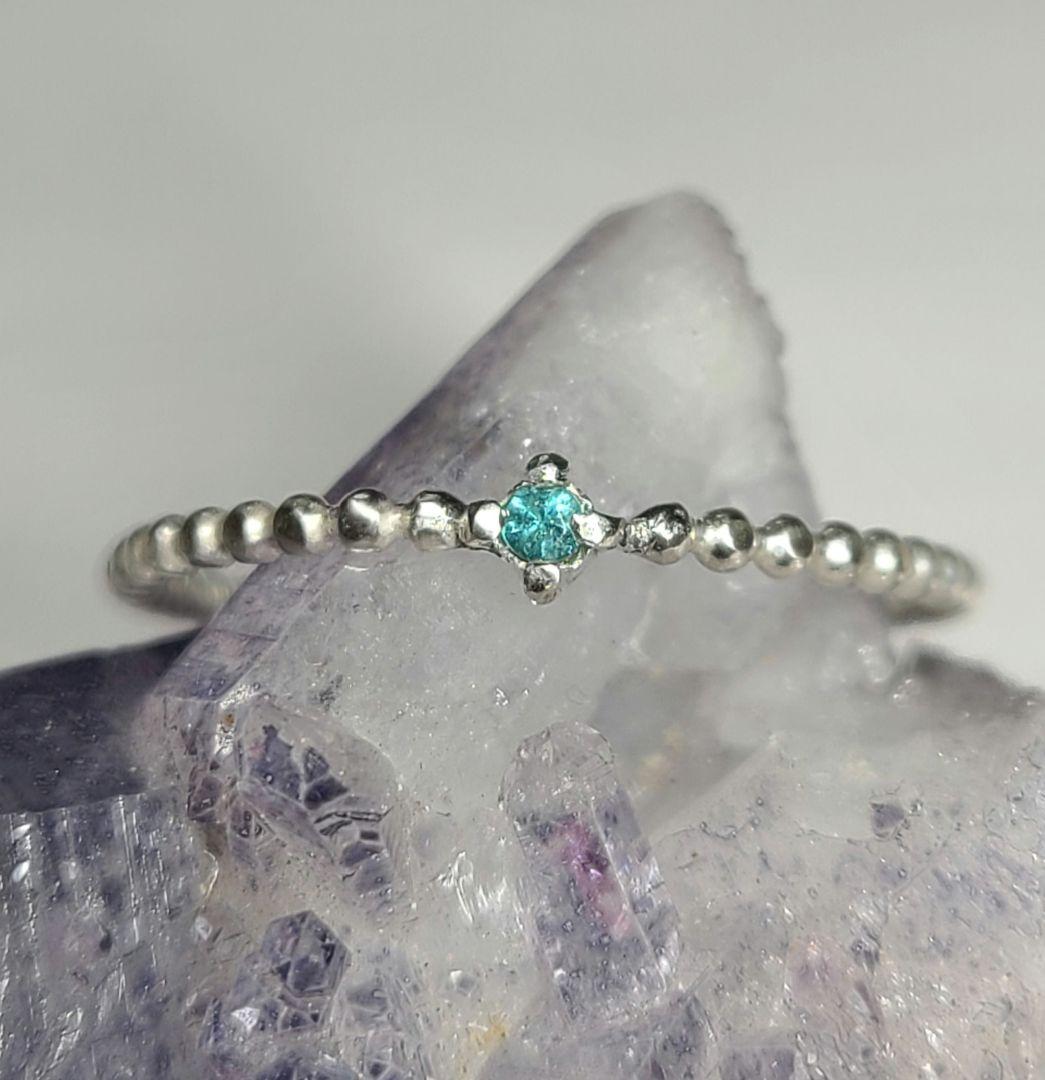 ★ブラジルバターリャパライバトルマリンリングSV925★