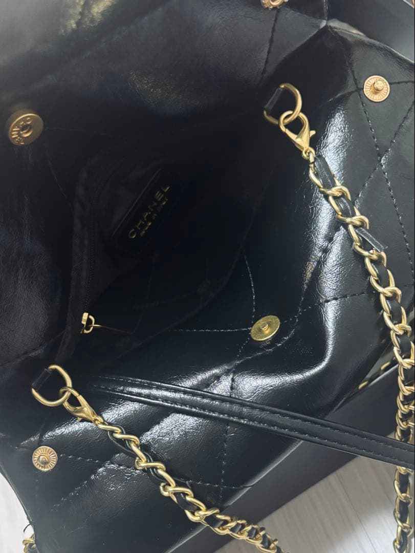 シャネル 海外限定VIPノベルティ チェーンショルダーバッグ ブラック ポーチ付