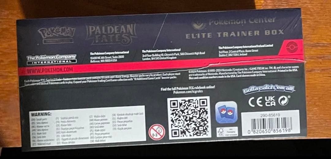 ETB ポケモンセンター限定　ミミッキュ　PALDEAN FATES 未開封