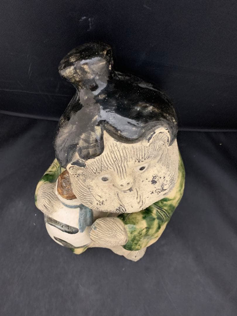 信楽焼 庵たぬき 狸 タヌキ 縁起物 置物 陶芸 陶器 狸信楽