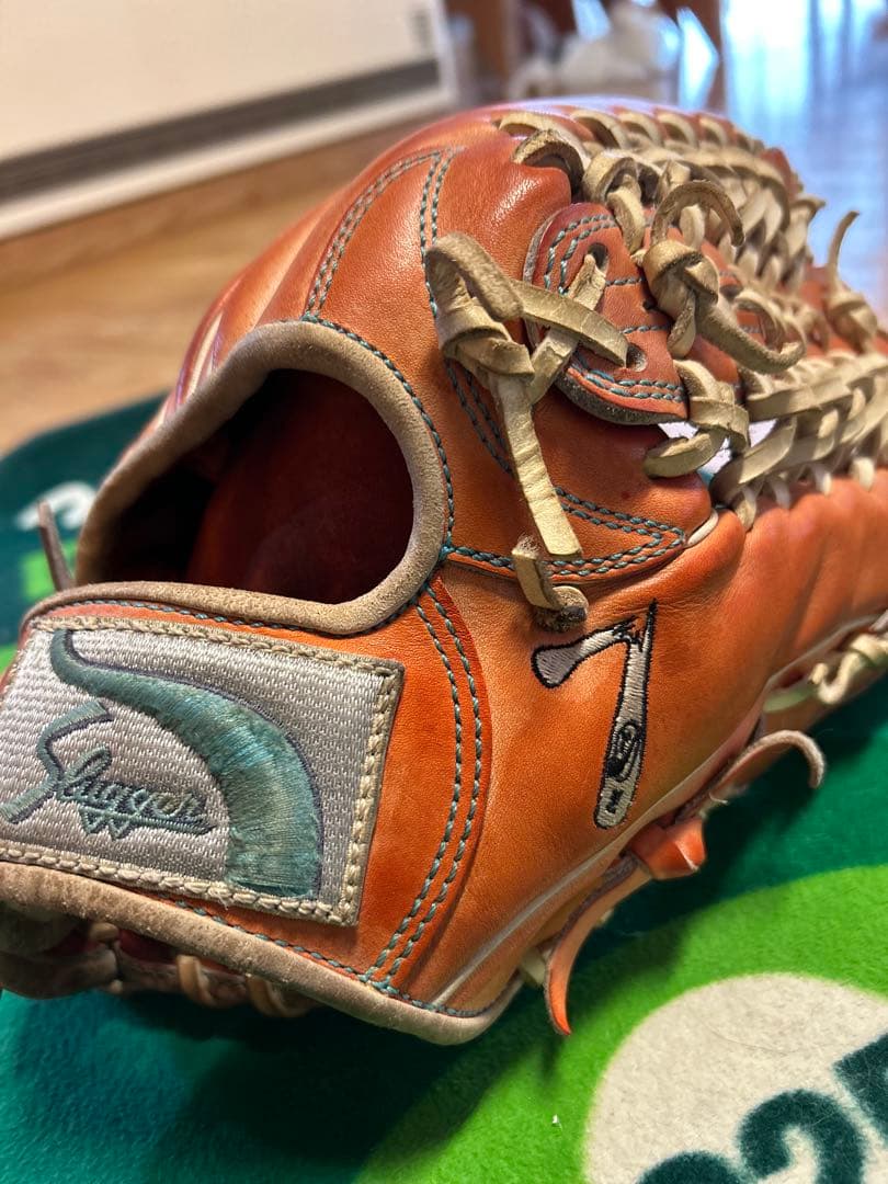 最終値下げ　★即実践可能★ 久保田スラッガー　硬式　外野　グローブ　オレンジ