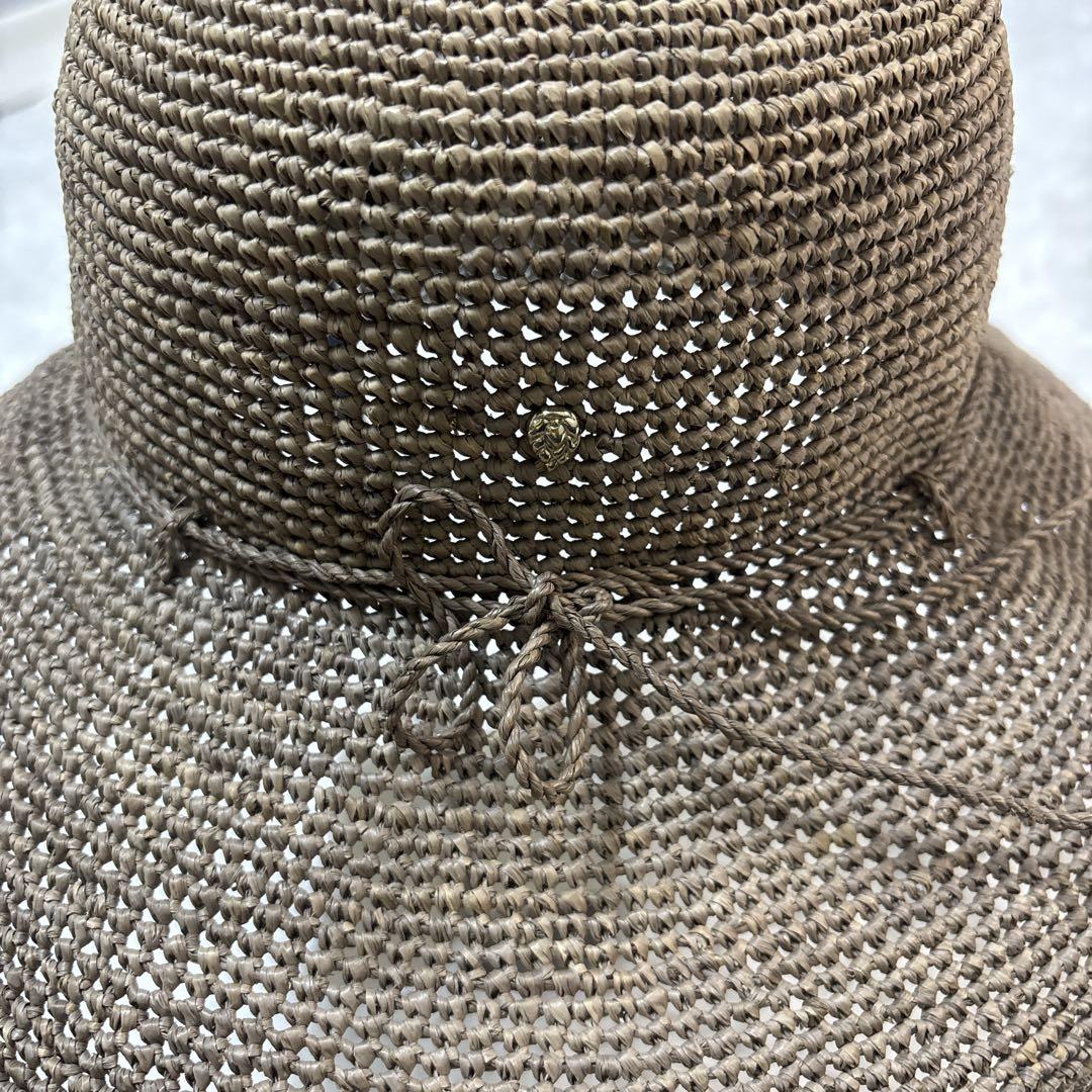 ヘレンカミンスキー　プロバンス10 ラフィア ハット 麦わら帽子　グレージュ