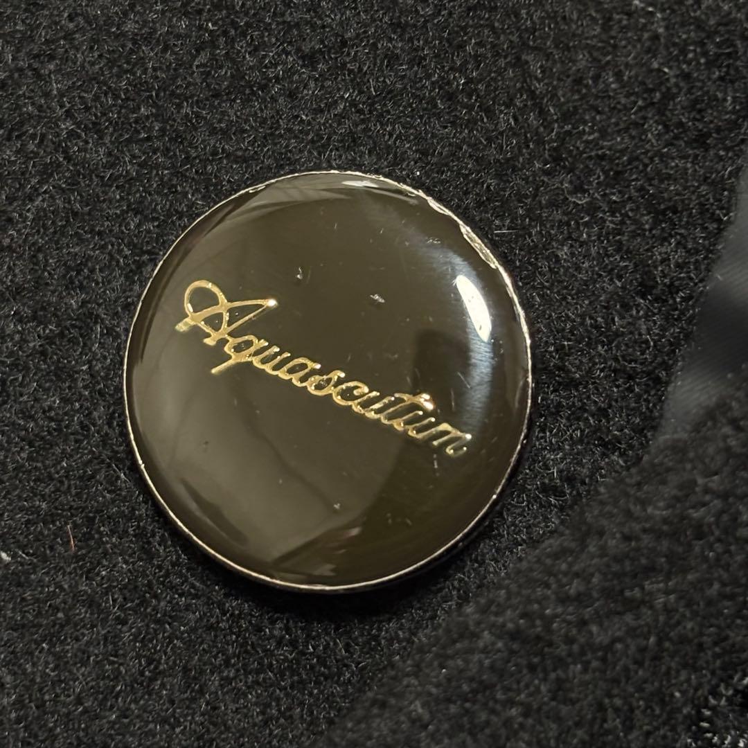 美品 カシミヤ100 %✨アクアスキュータム テーラードジャケット BB7 黒