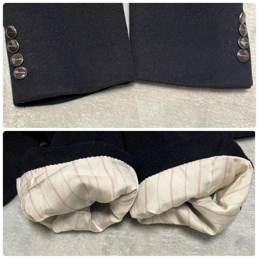 美品 カシミヤ100 %✨アクアスキュータム テーラードジャケット BB7 黒