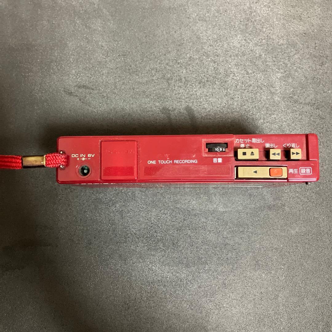 ポータブルプレーヤー TOSHIBA KT-1950R CASSETTE RECORDER RED