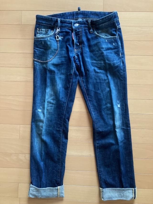 Dsquared2 メンズ ウォレットチェーン付き ジーンズ イタリア48