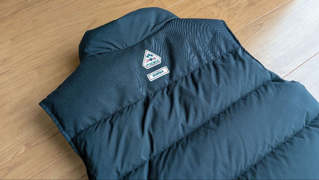 PYRENEX ダウンベスト ブラック XS