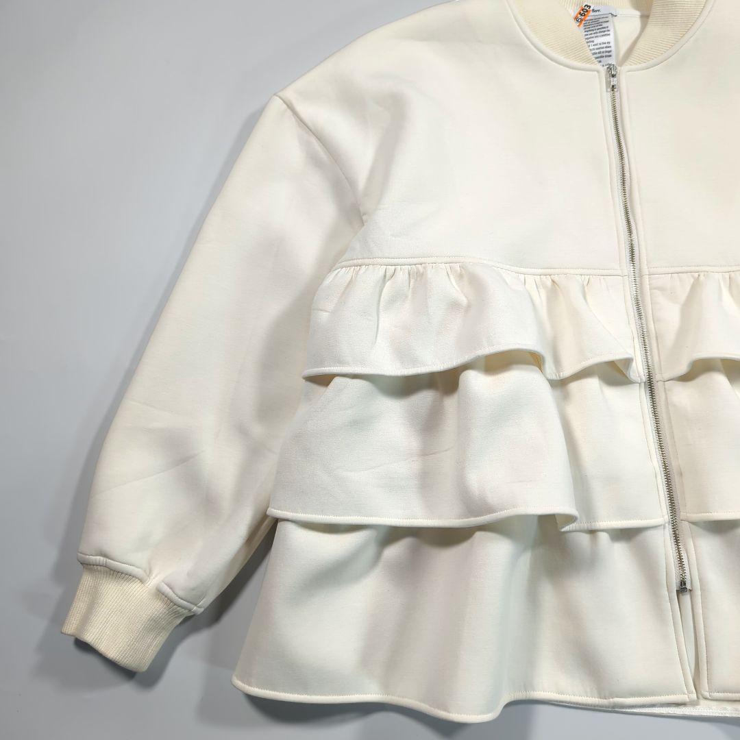 25新作 Sov. ダブスタ NOモノフィラフリルブルゾン F アウター