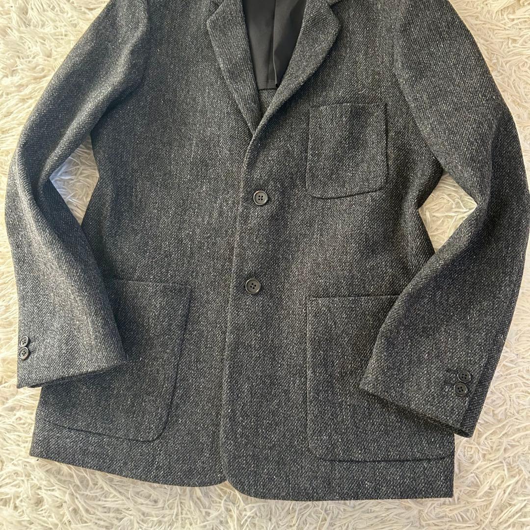 極美品　MARGARET HOWELL ツイード　テーラードジャケット　グレー