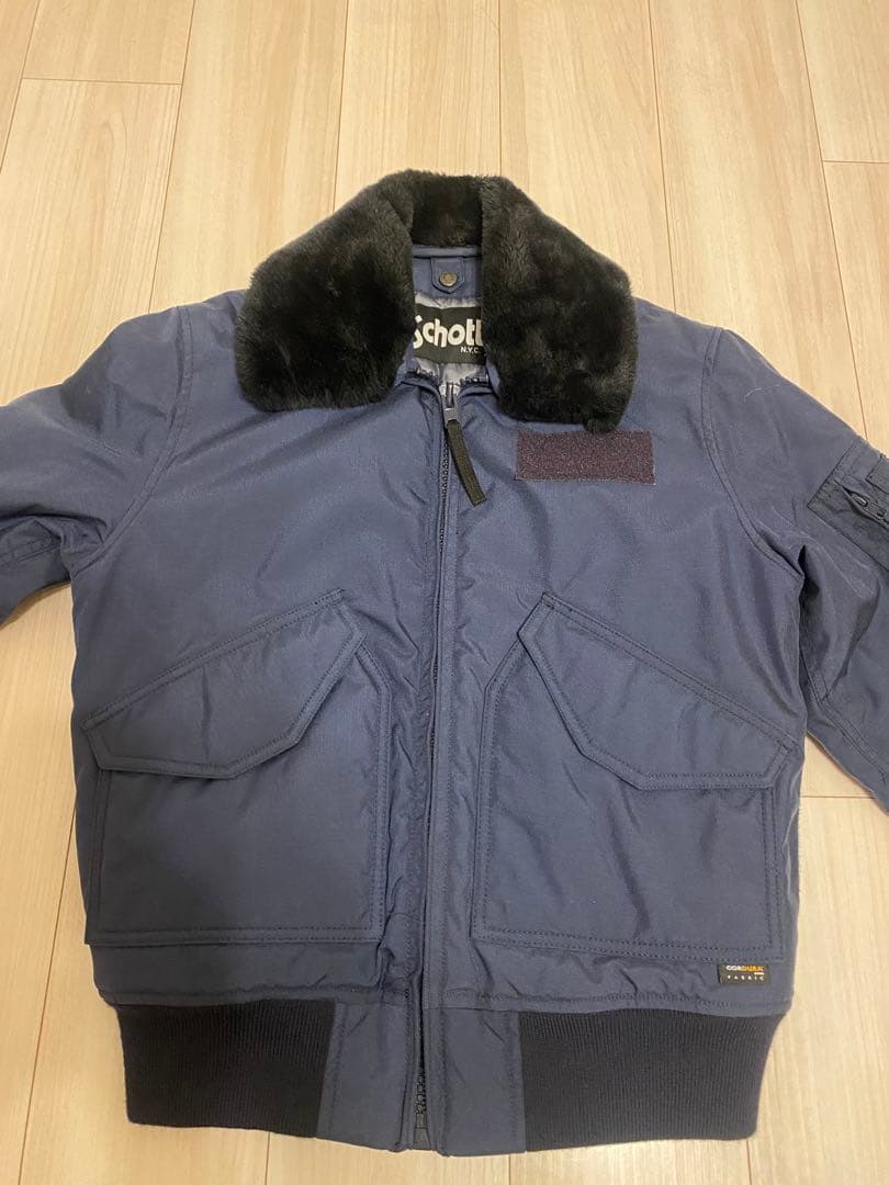 Schott ネイビー ミリタリージャケット