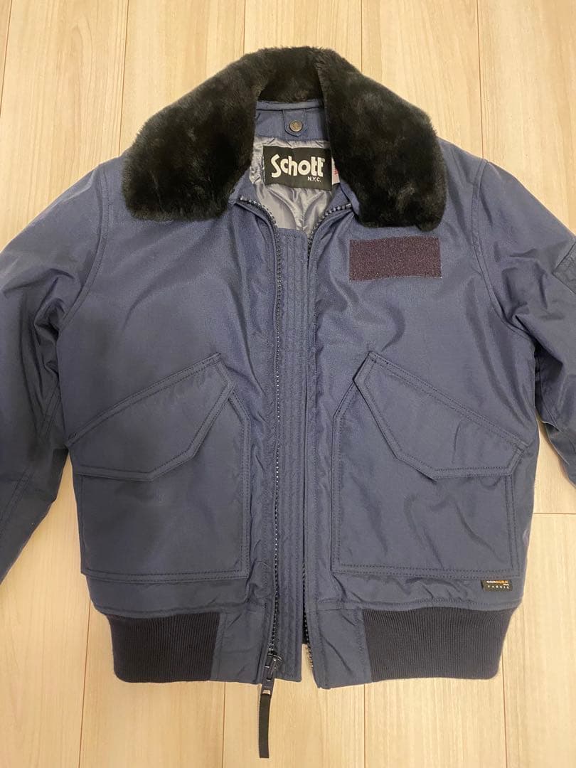 Schott ネイビー ミリタリージャケット