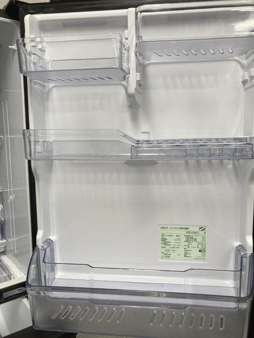 B12081 アクア 430L 冷蔵庫 大型 小型 一人暮らし